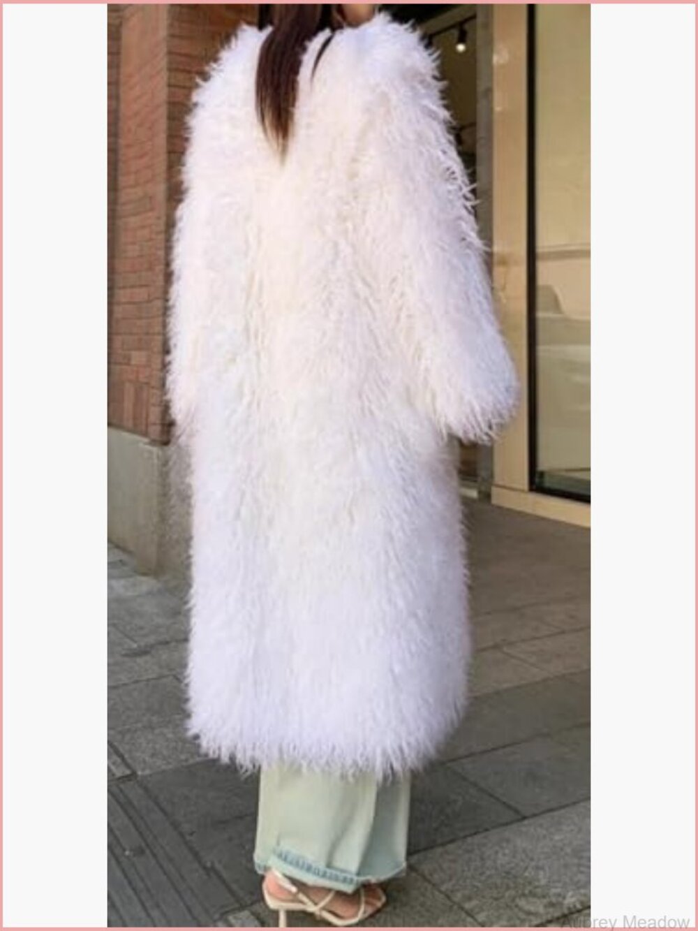 Shaggy Faux Fur Maxi Overcoat, Fluffy Long Cardigan Jacket - Picture 2 of 7